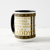 Om het even welk Man kan een Mok van de Vader zijn (Voorkant links)