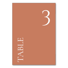 OM HET EVEN WELK Minimumaantal Terracotta Wedding  Kaart