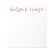 Om het even welk Notitieblok van de Naam van het M (Voorkant)