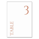 OM HET EVEN WELK NUMMER Eenvoudig Terracotta Wedin Kaart (Achterkant)