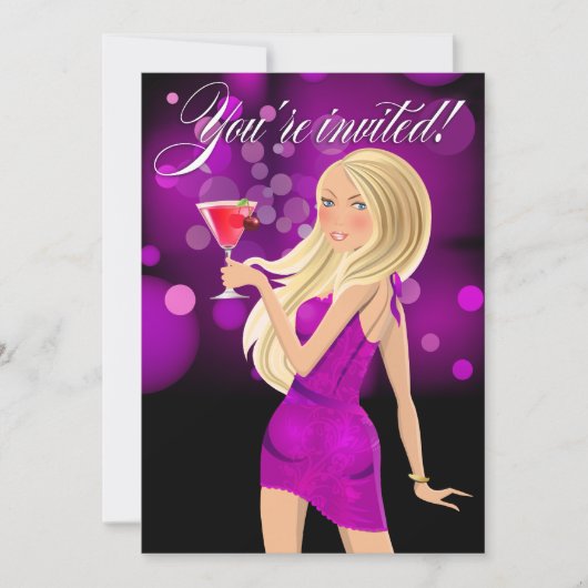 Om het even welk paars van de Partij van het Doel Kaart (Voorkant)