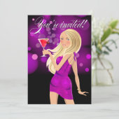 Om het even welk paars van de Partij van het Doel Kaart (Staand voorkant)