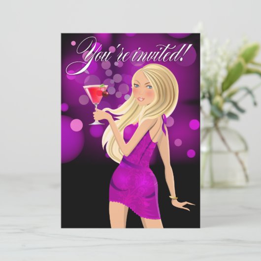 Om het even welk paars van de Partij van het Doel Kaart (Staand voorkant)