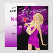 Om het even welk paars van de Partij van het Doel Kaart (Voorkant / Achterkant)