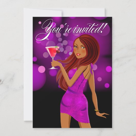 Om het even welk paars van de Partij van het Doel Kaart (Voorkant)