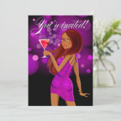 Om het even welk paars van de Partij van het Doel Kaart (Staand voorkant)