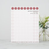 om het even welk Patroon van de Dots van de Polka Briefhoofd Ontwerp (Staand voorkant)