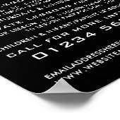 Om het even welk pictogram van de Kleurenzwemmer, Poster (Hoek)