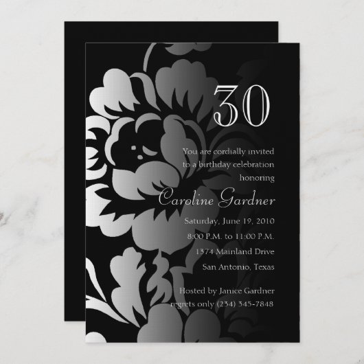 Om het even welk Roos van de Uitnodiging van de Da (Voorkant / Achterkant)