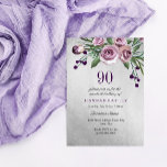 Om het even welk Roos van de Zilver van de Leeftij Kaart<br><div class="desc">Om het even welk Roos van de Zilver van de Leeftijd 90th Birthday nodigt het Matching collectie in Niche en de opslag van de Nest uit. Ontwerp met dank aan: https://www.etsy.com/shop/SmallHouseBigPony</div>