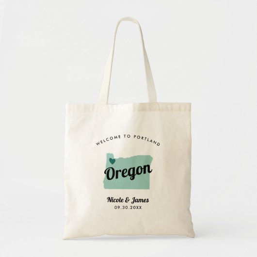 Om het even welk Tas van de Kleur Oregon Kaart Wed (Voorkant)