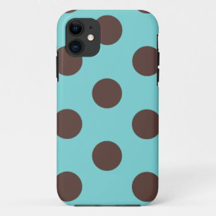 Om het even welk telefoongeval Polka Dot Blauw & B Case-Mate iPhone Case