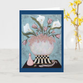 Om het even welk Wenskaart van de Gelegenheid, de Kaart (Gele Bloem)