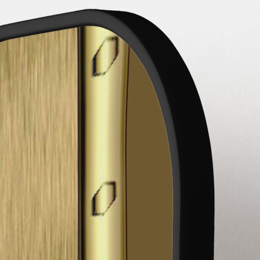 Om het even welke 3 Initiaal Letter Monogram gebor Pickleball Paddle (Links Detail)