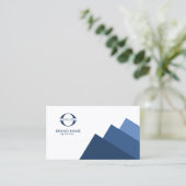 Om het even welke 3 kleuren Geometric met Logo Blu Visitekaartje (Staand voorkant)