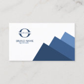 Om het even welke 3 kleuren Geometric met Logo Blu Visitekaartje (Voorkant)