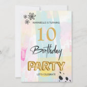 *~* OM HET EVEN WELKE Abstracte Doodle Pastelpense Kaart (Voorkant)