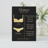 OM HET EVEN WELKE ACHTERGRONDKLEUR: Lingeriegroott Informatiekaartje (Staand voorkant)