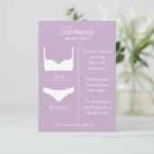 OM HET EVEN WELKE ACHTERGRONDKLEUR: Lingeriegroott Informatiekaartje (Staand voorkant)