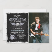 OM HET EVEN WELKE AGE - Foto Rockstar Birthday Uit Kaart (Voorkant)