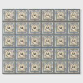 OM HET EVEN WELKE AGE  nautische kaarthorlogezijde Cadeaupapier (Vlak)