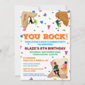 OM HET EVEN WELKE AGE - Rockklimmer de Uitnodiging (Voorkant)