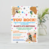 OM HET EVEN WELKE AGE - Rockklimmer de Uitnodiging (Staand voorkant)