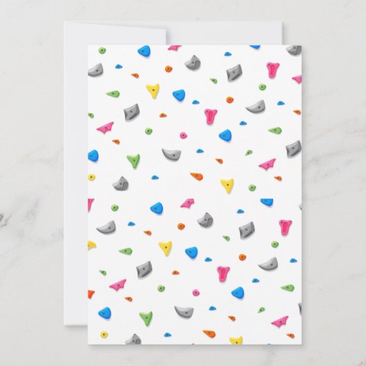 OM HET EVEN WELKE AGE - Rockklimmer de Uitnodiging (Achterkant)