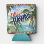 OM HET EVEN WELKE  Beach Vacation Cool Surf Shop Blikjeskoeler (Achterkant)