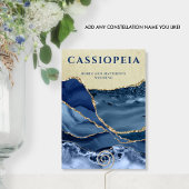 Om het even welke Constellatienaam, Blauwe en Goud Kaart