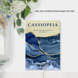 Om het even welke Constellatienaam, Blauwe en Goud Kaart