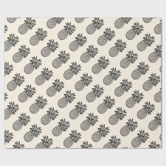 Om het even welke douane Kleur Cute Iconic Pineapp Cadeaupapier (Vlak)