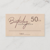 OM HET EVEN WELKE EENVOUDIGE ELEGANTE ZACHTPINK BI VISITEKAARTJE (Voorkant)