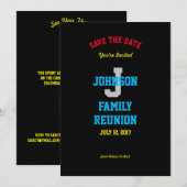 Om het even welke familienaam reünie sparen de Uit Save The Date (Voorkant / Achterkant)