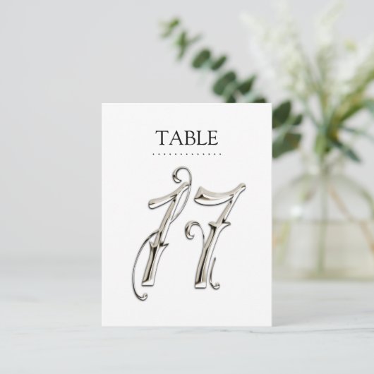 Om het even welke Fancy Aantallen van de Lijst van Briefkaart (Staand voorkant)