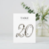 Om het even welke Fancy Aantallen van de Lijst van Briefkaart (Staand voorkant)