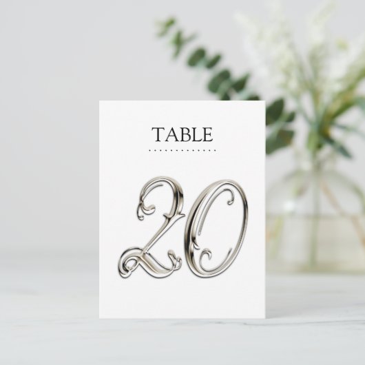 Om het even welke Fancy Aantallen van de Lijst van Briefkaart (Staand voorkant)