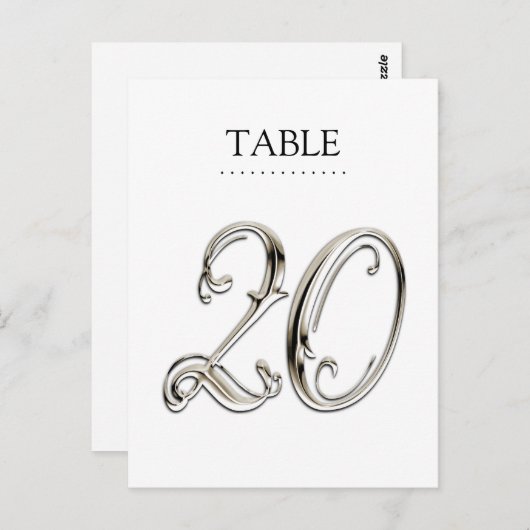 Om het even welke Fancy Aantallen van de Lijst van Briefkaart (Voorkant / Achterkant)