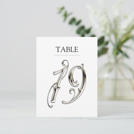 Om het even welke Fancy Aantallen van de Lijst van Briefkaart (Staand voorkant)