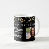 Om het even welke geboortedag Foto JAAR in het MAK Koffiemok (Voorkant rechts)