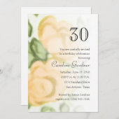 Om het even welke Gele Rozen van de Uitnodiging va (Voorkant / Achterkant)