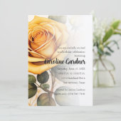 Om het even welke Gele Rozen van de Uitnodiging va (Staand voorkant)