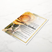 Om het even welke Gele Rozen van de Uitnodiging va (Gedraaid)