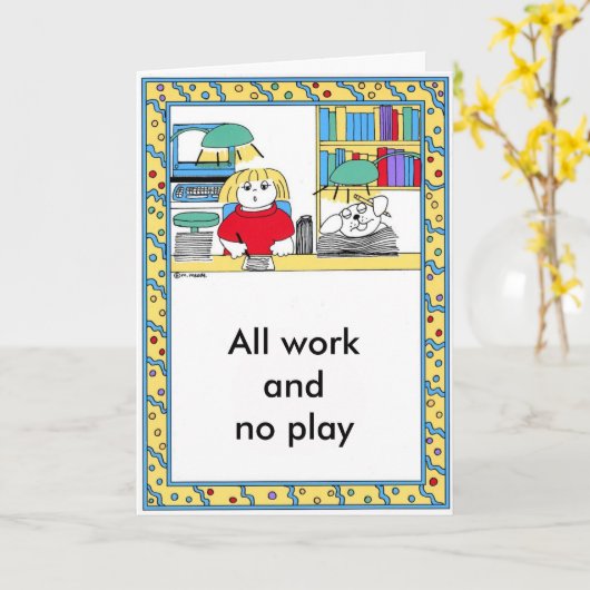 Om het even welke Gelegenheid/Vriendschap Kaart (Gele Bloem)