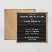 Om het even welke Gelegenheid Zwart Letterbord Aan Kaart (Voorkant / Achterkant)