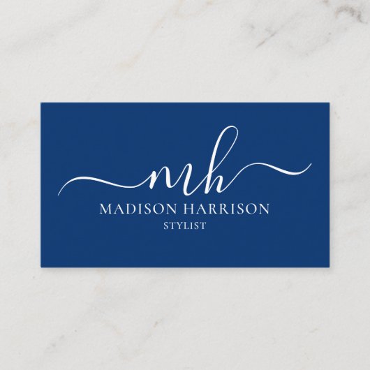 Om het even welke Initialen van het Manuscript van Visitekaartje (Voorkant)