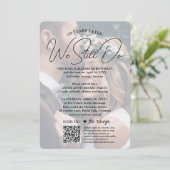 OM HET EVEN WELKE Jubileum QR RSVP & Foto's wij no Kaart (Staand voorkant)