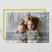 Om het even welke Kerstman van het Bericht bloeit Feestdagenkaart (Voorkant / Achterkant)