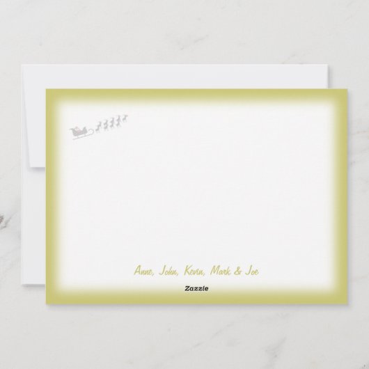 Om het even welke Kerstman van het Bericht bloeit Feestdagenkaart (Achterkant)