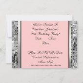 Om het even welke kleur & 25 jaar Uitnodiging van  (Achterkant)